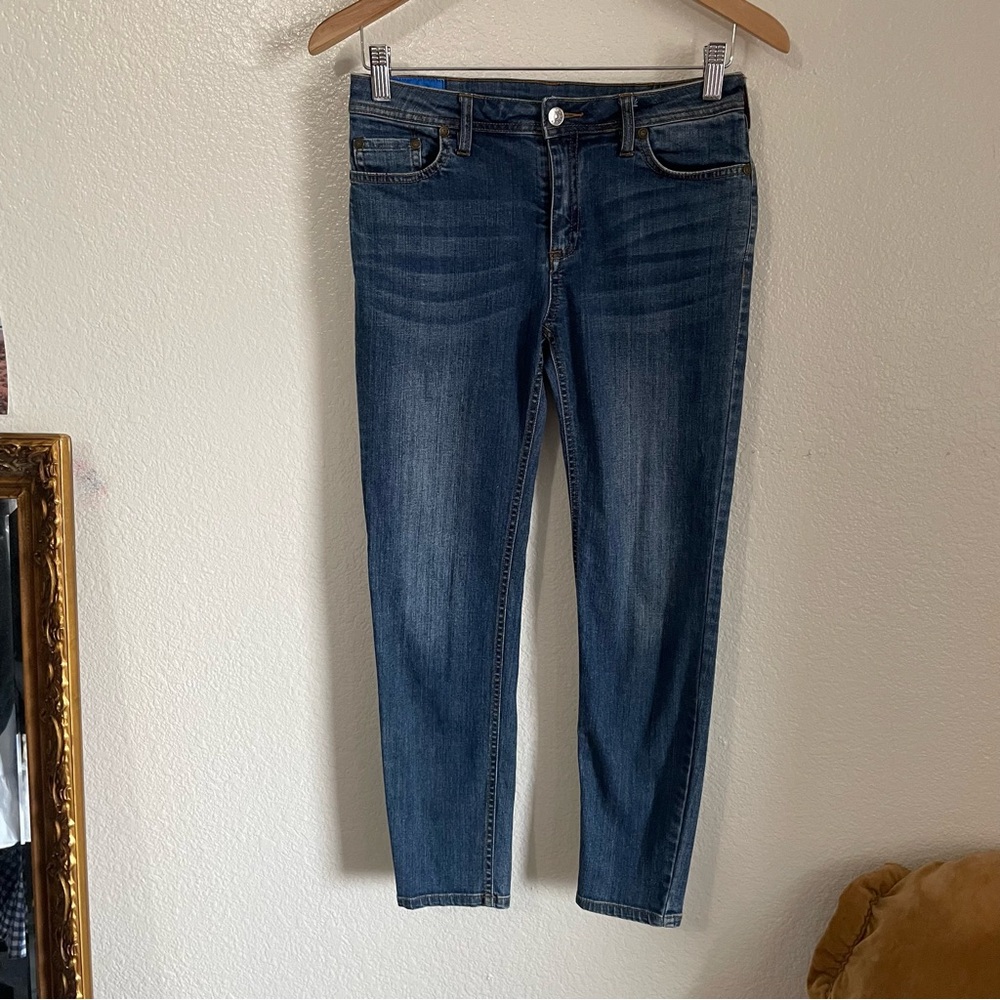 Acne Studios Bla Konst Slim Fit Denim Climb Stay Jeans Mid Rise Ankle